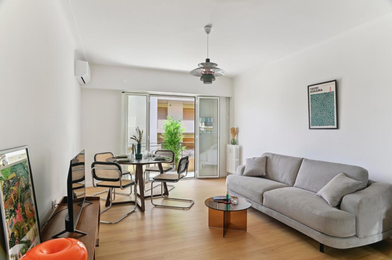 Designer Flat, Luxurious, Close From Palais, Terrasse, Private Garage, Air Conditoning Cannes Buitenkant foto
