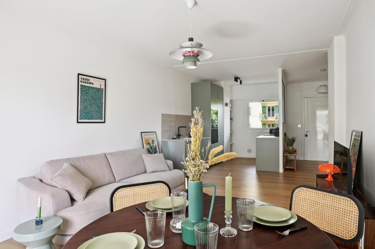 Designer Flat, Luxurious, Close From Palais, Terrasse, Private Garage, Air Conditoning Cannes Buitenkant foto