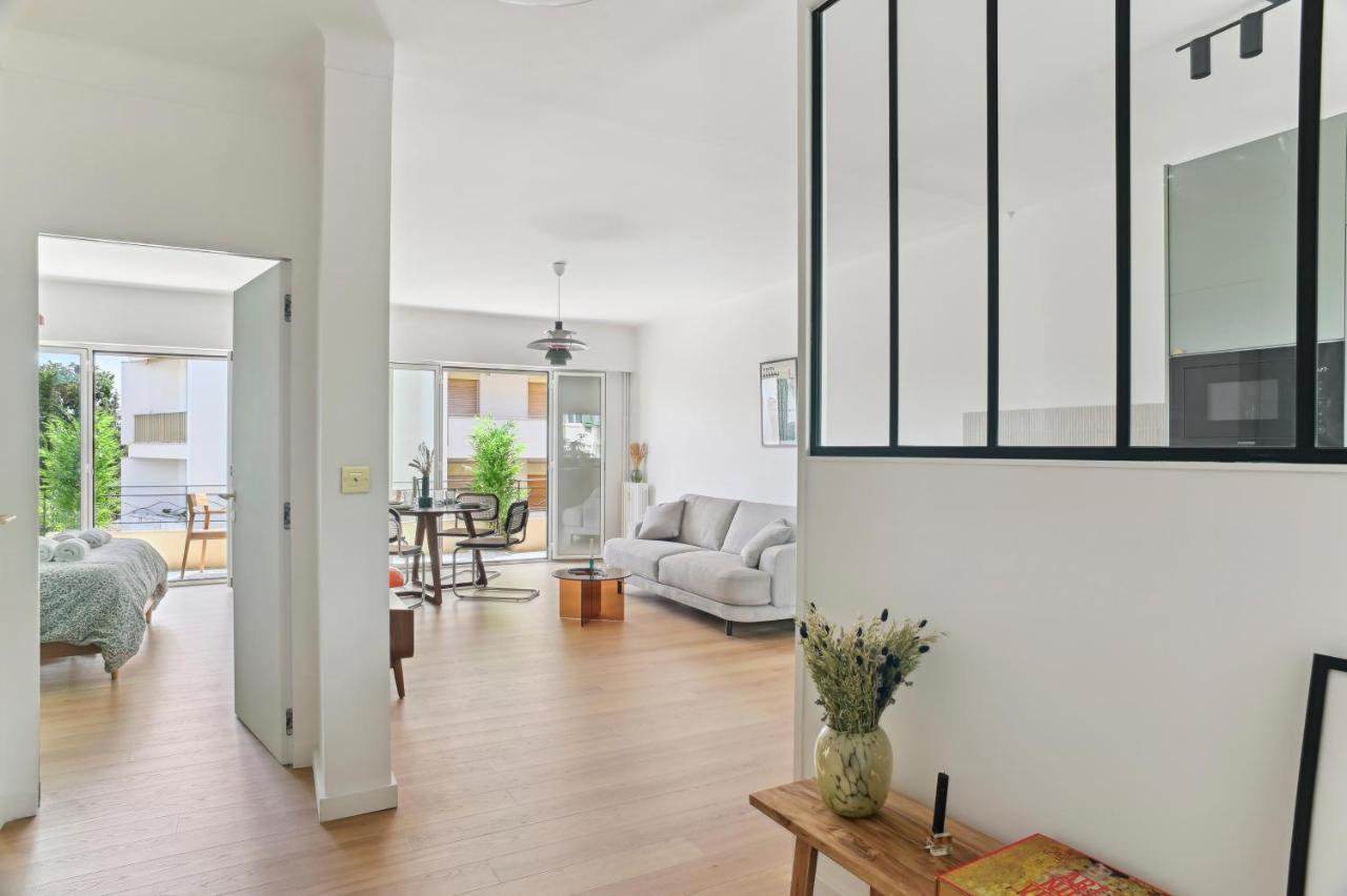Designer Flat, Luxurious, Close From Palais, Terrasse, Private Garage, Air Conditoning Cannes Buitenkant foto